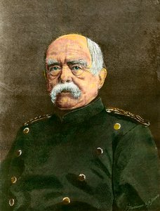 Otto Von Bismarck (1815-1898) Prusya Şansölyesi portresi. 19. yüzyıl özel koleksiyonunun gravürü by Anonymous Anonymous
