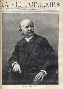Paul Meurice (1818-1905), Fransız yazar. “La vie populaire”de gravür” by Anonymous Anonymous