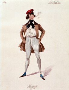 Puccini'nin (1892-1895) La boheme adlı eserinden bir öğrencinin portresi by Anonymous Anonymous