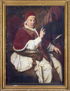 Papa Benedict XIV (1675-1758), Anonim Portresi. Tuval üzerine yağlı boya, 18. Yüzyılın İkinci Yarısı.. Ebat : 128x94 cm. Özel koleksiyon by Anonymous Anonymous