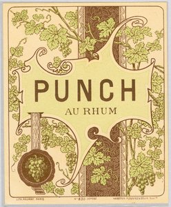 Rum punch alkol reklamı (19. yüzyılın sonlarında) by Anonymous Anonymous