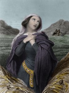 Saint Adelaide veya Burgonya Adelaide (931-999) - İtalya'nın Adelaide'si - Burgonya'nın Adelaide'si olarak da adlandırılır - “””“The Saintes Femmes”””de. 1852.”