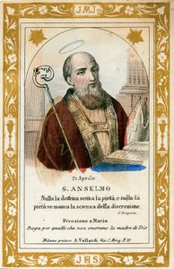 Aziz Anselm (gravür by Anonymous Anonymous