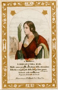 Aziz Bibiana (gravür by Anonymous Anonymous