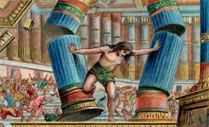 Samson, Dagon Tapınağı