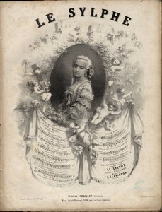 2 perdelik “” Le Sylphe” opera-comique için notalar, M. de Saint-Georges