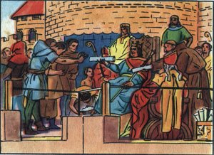 Fransa Kralı Louis VI, Paris şehrine Şartı veren büyük olan (1081-1137). “” Collection des souverains et Chefs d