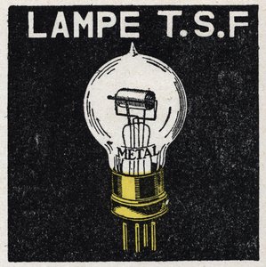 T.S.F.: T.S.F. lamba 1925 Anonim illüstrasyon. Özel koleksiyon. by Anonymous Anonymous