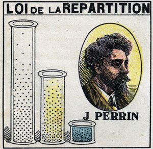 Atomlar: Jean Perrin (1870-1942) tarafından dağıtım yasası. 1925