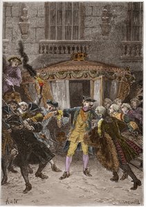 Damiens saldırısı (Ocak 1757) - (Robert-Francois Damier by Anonymous Anonymous