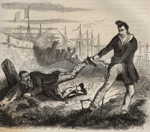 Zorbanın en büyük azabı, eş dost olmaktır. Aynı zincirle birbirine bağlı iki mahkum arasında savaşın. 19. yüzyılda Bagne de Rochefort. Pierre Zaccone