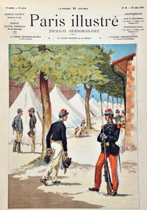 Chalons kampındaki Saint-Cyr (Saint Cyr) okulunun öğrencileri. 1887