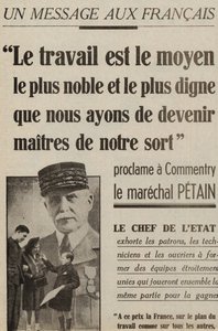 Fransızlara mesaj, Marechal Petain