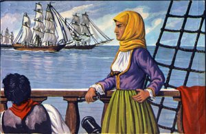 Bir posterden sonra Yunan Bağımsızlık Bubulina (Bouboulina) Laskarina