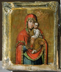 Tanrı'nın Annesinin Kiev-Bratskaya İkonu, 18. yüzyıl by Anonymous Russian icon painter