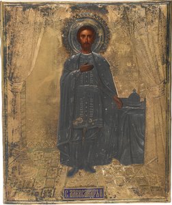 Aziz Büyük Prens Alexander Nevsky, 19. yüzyıl by Anonymous Russian icon painter
