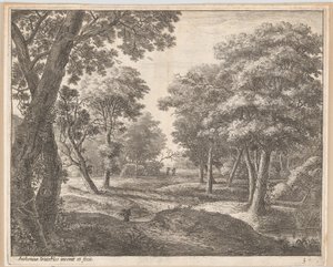 Ormanda Bir Yol, 17. yüzyıl. by Anthonie Waterloo