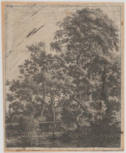 Bir Dere Üzerinde Küçük Bir Köprü, 17. yüzyıl. by Anthonie Waterloo