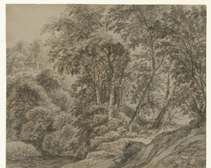 Nijmegen dışında orman manzarası by Anthonie Waterloo