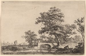 Taş Köprüde Dört Adam by Anthonie Waterloo