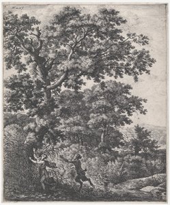 Pan ve Syrinx ile Manzara, 17. yüzyıl. by Anthonie Waterloo