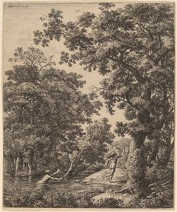 Alpheus ve Arethusa ile manzara by Anthonie Waterloo
