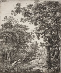 Alpheus ve Arethusa ile manzara by Anthonie Waterloo