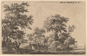 Dört Ağaca Bağlı Kalaslar by Anthonie Waterloo