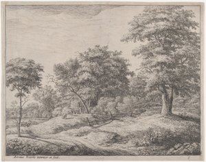 Küçük Bir Tepede Uyuyan Çoban, 17. yüzyıl. by Anthonie Waterloo