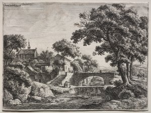 On iki manzara (H.95-106): İki Köprü by Anthonie Waterloo