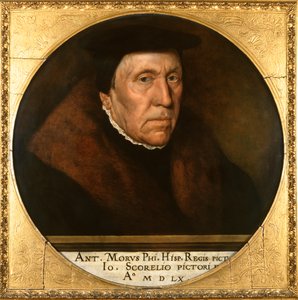 Jan van Scorel (1495-1562) 1560 (panelde yağ) by Anthonis van Dashorst Mor