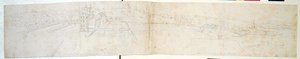 Greenwich Sarayı, c.1544 (kağıt üzerinde kalem ve mürekkep ve kurşun kalem) by Anthonis van den Wyngaerde