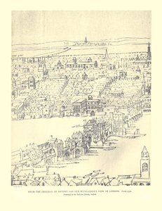 Van Den Wyngaerde Londra Görünümü, c1550, 1886 by Anthonis van den Wyngaerde