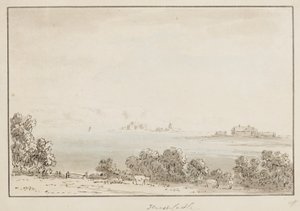 Hurst Castle (kağıt üzerinde mürekkep ve wc)