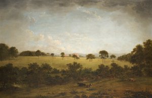 Tabley: Evin Uzaktan Göründüğü Park by Anthony Devis