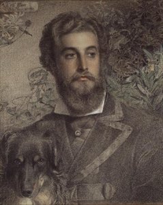 Cyril Çiçek Portresi by Anthony Frederick Augustus Sandys