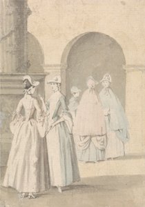 Sütun ve Oyun Salonu Yanındaki Bayanlar by Anthony Highmore