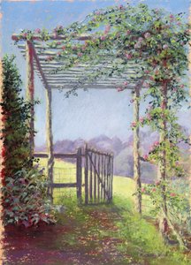Tarlaya giden yol, 2001 (kağıt üzerinde pastel)