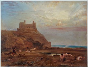 Harlech Kalesi, 1820 by Anthony Vandyke Copley Fielding