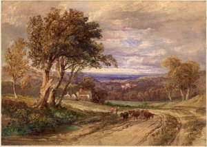 Lanercost Manastırı by Anthony Vandyke Copley Fielding