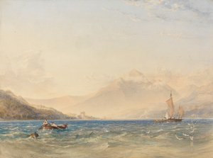 Dindarra Kalesi ile Loch Fyne Başkanı by Anthony Vandyke Copley Fielding