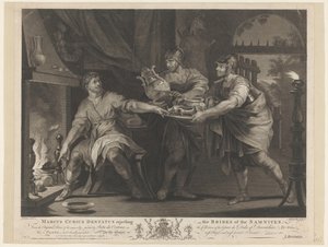 Manius Curius Dentatus weigert de geschenken van de Samnieten Marcus Curius Dentatus, Samnites