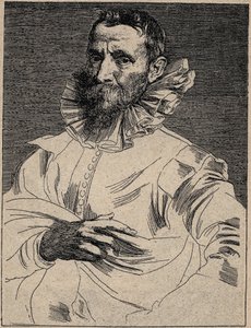 Yaşlı Jan Brueghel (veya Ain, Brueghel de Velours olarak bilinir) (1568-1625) - Yaşlı Jan Brueghel - Anthony van Dyck'ten sonra gravür by Anthony van (after) Dyck