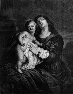 Bakire ve Çocuk İsa. Anton (Antoon veya Anthony) van Dyck