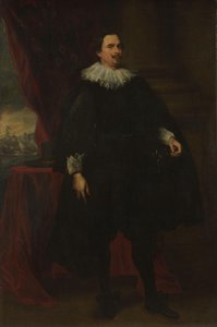 Van der Borcht Ailesinin erkek bir üyesinin portresi by Anthony van Dyck (follower of)