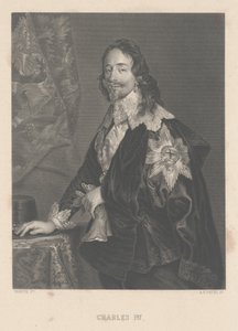 AH Payne tarafından oyulmuş Charles I, by Anthony van Dyck