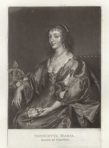 Henrietta Maria  by Anthony van Dyck