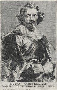 Lucas Vosterman, 1628-1632 (gravürlü kağıt üzerine gravür) by Anthony van Dyck