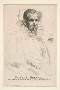 Pieter Brueghel, Genç by Anthony van Dyck