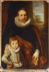 Guillaume Richardot olarak da bilinen bir baba ve oğlunun portresi ... by Anthony van Dyck